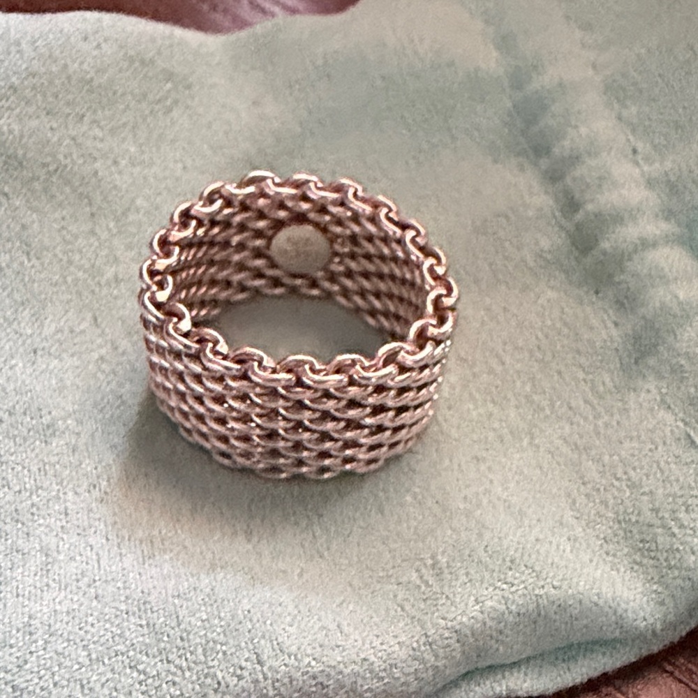 Tiffany & Co. Silver Mesh Ring